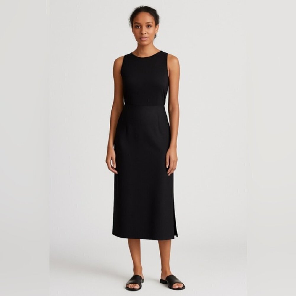 LAURA II Black Maxi Pencil Skirt – Size XL – Made in Canada